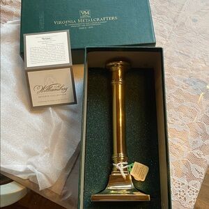 Virginia Metalcrafters Williamsburg Reserve Collection Federal Candlestick